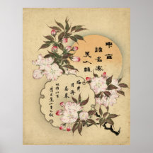 Fleurs de cerisier affiche