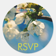 Fleurs de cerisier • Autocollant de RSVP