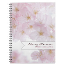 Fleurs de cerisier carnet à spirale