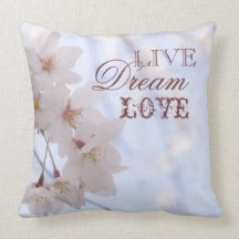 Fleurs de cerisier faites sur commande oreiller