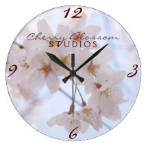 Fleurs de cerisier faites sur commande pendule