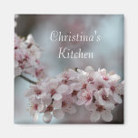 Fleurs de cerisier florales magnets pour réfrigérateur