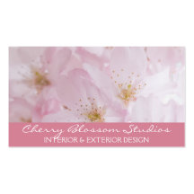 Fleurs de cerisier modèles de cartes de visite