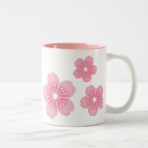 Fleurs de cerisier mug à café