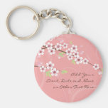 Fleurs de cerisier roses molles porte-clef