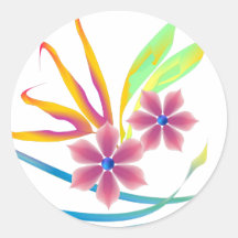 Fleurs de jardin de ressort autocollants