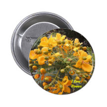 Fleurs de joie badges avec agrafe
