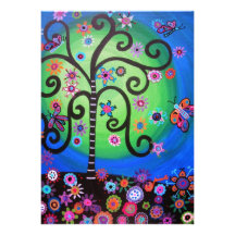 FLEURS DE LA VIE BAR/BAT MITZVAH INVITATION