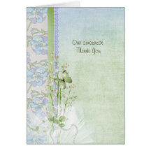 Fleurs de mariage cartes de vœux