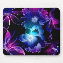 Fleurs de minuit tapis de souris