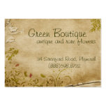 Fleurs de papier antiques cartes de visite professionnelles