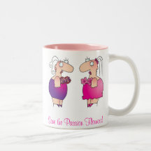FLEURS DE PASSION ! Tasse de conscience de cancer 