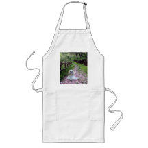 Fleurs de pourpre de tablier de Shih Tzu
