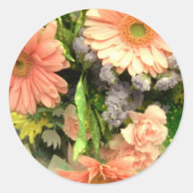 Fleurs de ressort ! adhésif rond