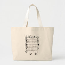 Fleurs de ressort et chanson de jardin d'enfants d sac de toile