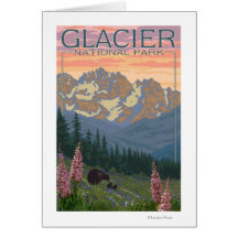 Fleurs de ressort - parc national de glacier, la T Cartes De Vœux