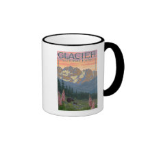 Fleurs de ressort - parc national de glacier, la T Tasse À Café