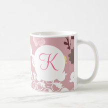 Fleurs de rose imprimées par coutume de tasse de c
