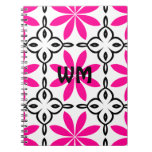 Fleurs de roses indien carnet à spirale