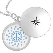 Fleurs de symbole de paix pendentif