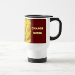 Fleurs de tulipe de jaune de tasse de café d'infir