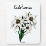 Fleurs d'edelweiss tapis de souris