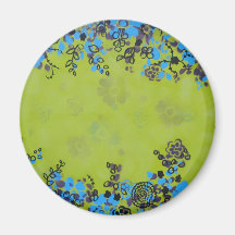 Fleurs d'empiétement magnets pour réfrigérateur