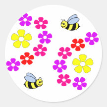 Fleurs des abeilles N Autocollants