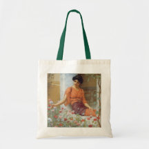 Fleurs d'été par John William Godward Sac Fourre-tout