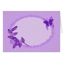 Fleurs du ` n de papillon carte de vœux