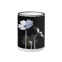 Fleurs en acier tasses à café