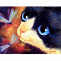 Fleurs et chats peignant l'art - multi photo sculpture