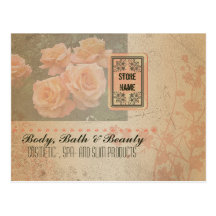 Fleurs grunges vintages - carte postale