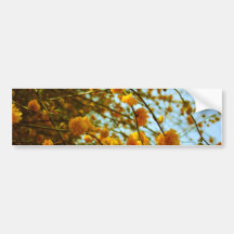 Fleurs jaunes autocollant pour voiture