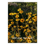 Fleurs jaunes carte