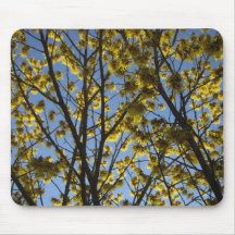 Fleurs jaunes de Barrenwort Tapis De Souris