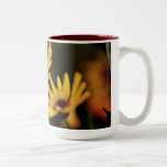Fleurs jaunes lumineuses mugs à café