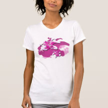 Fleurs magenta t-shirt