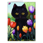 Fleurs mignonnes Creationarts de tulipes d'art de  Cartes De Vœux