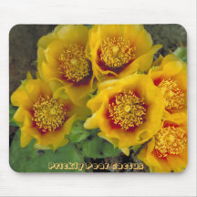 Fleurs Mousepad de figuier de barbarie Tapis De Souris
