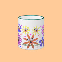 fleurs tasses