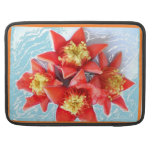 Fleurs oranges et jaunes poche pour macbook