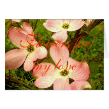 Fleurs pour mon amour carte