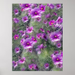Fleurs pourpres posters