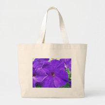 Fleurs pourpres sacs en toile