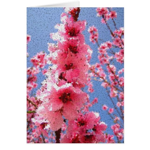 Fleurs réfléchies cartes de vœux