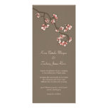 Fleurs roses de fleurs de cerisier de pêche épousa invitations