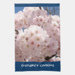 Fleurs roses de serviettes de cuisine de la cuisin serviette éponge