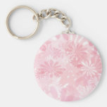Fleurs roses porte-clé