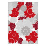 Fleurs rouges - carte
